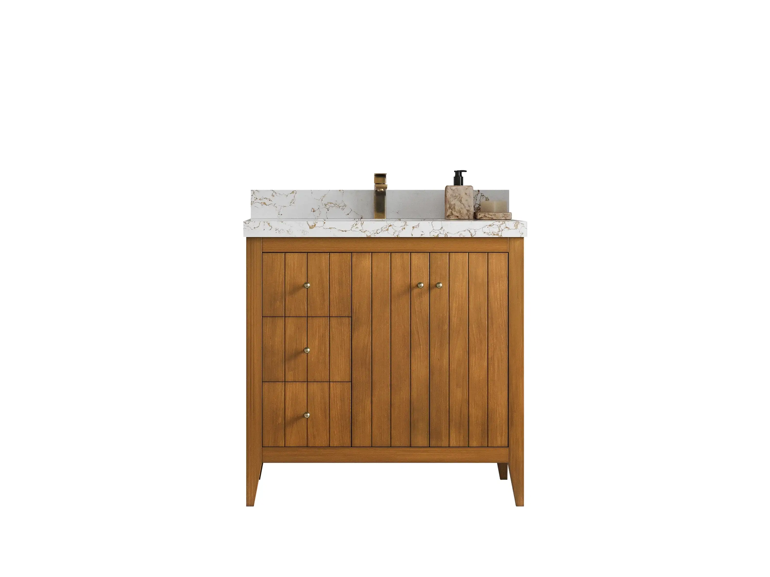 Bathroom Vanities - Bathroom Vanity with Countertop and Backsplash